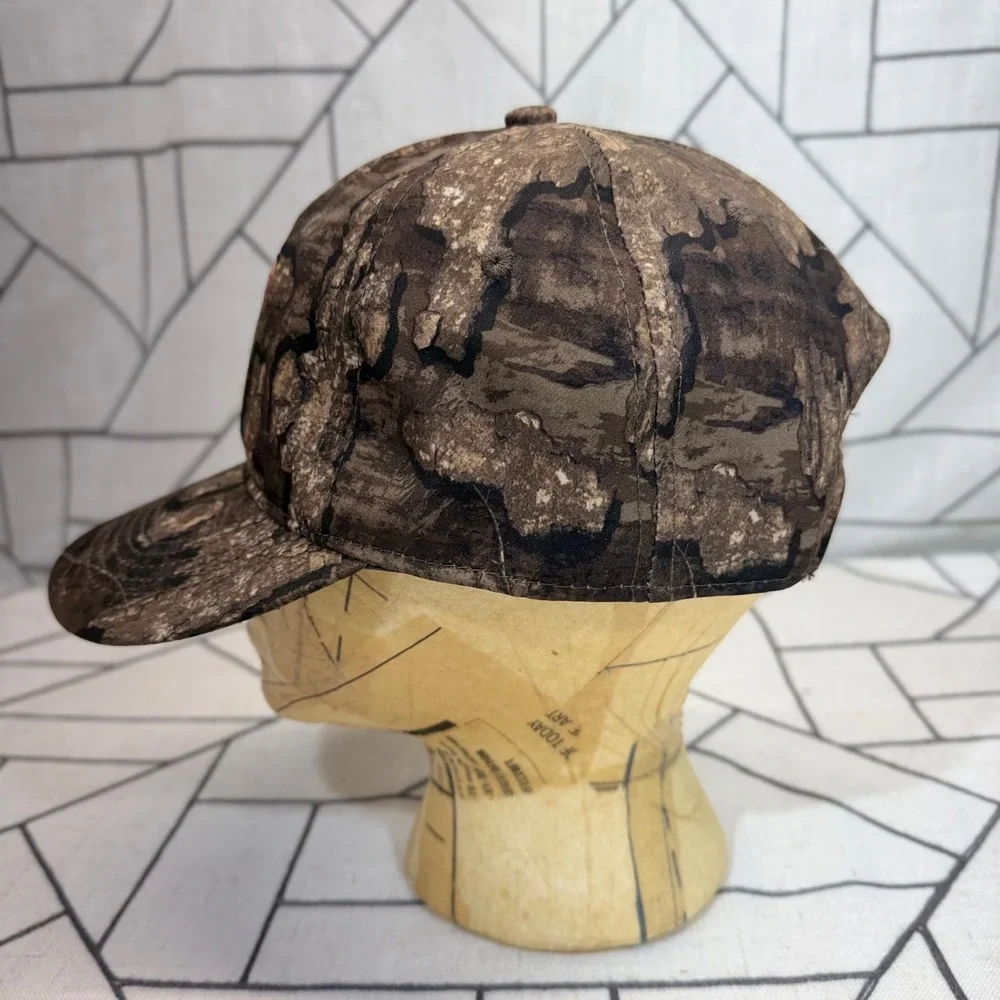 Nomad Snapback Hat OSFM Brown Realtree Timber Camo Hunting Logo Patch Cap